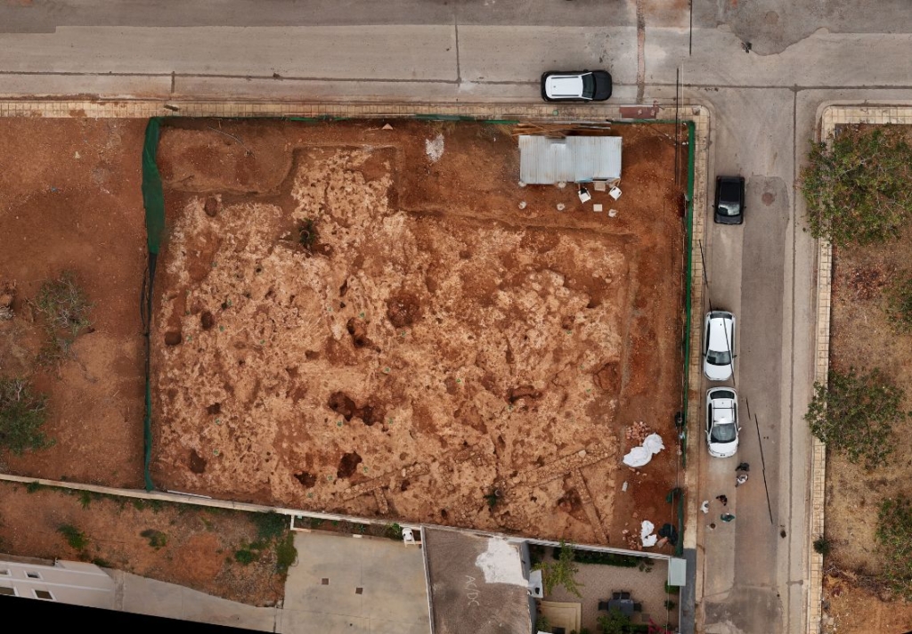 Drone surveying and orthomosaic mapping services for archaeological documentation in Koropi, Eastern Attica, Greece, using advanced photogrammetry techniques.